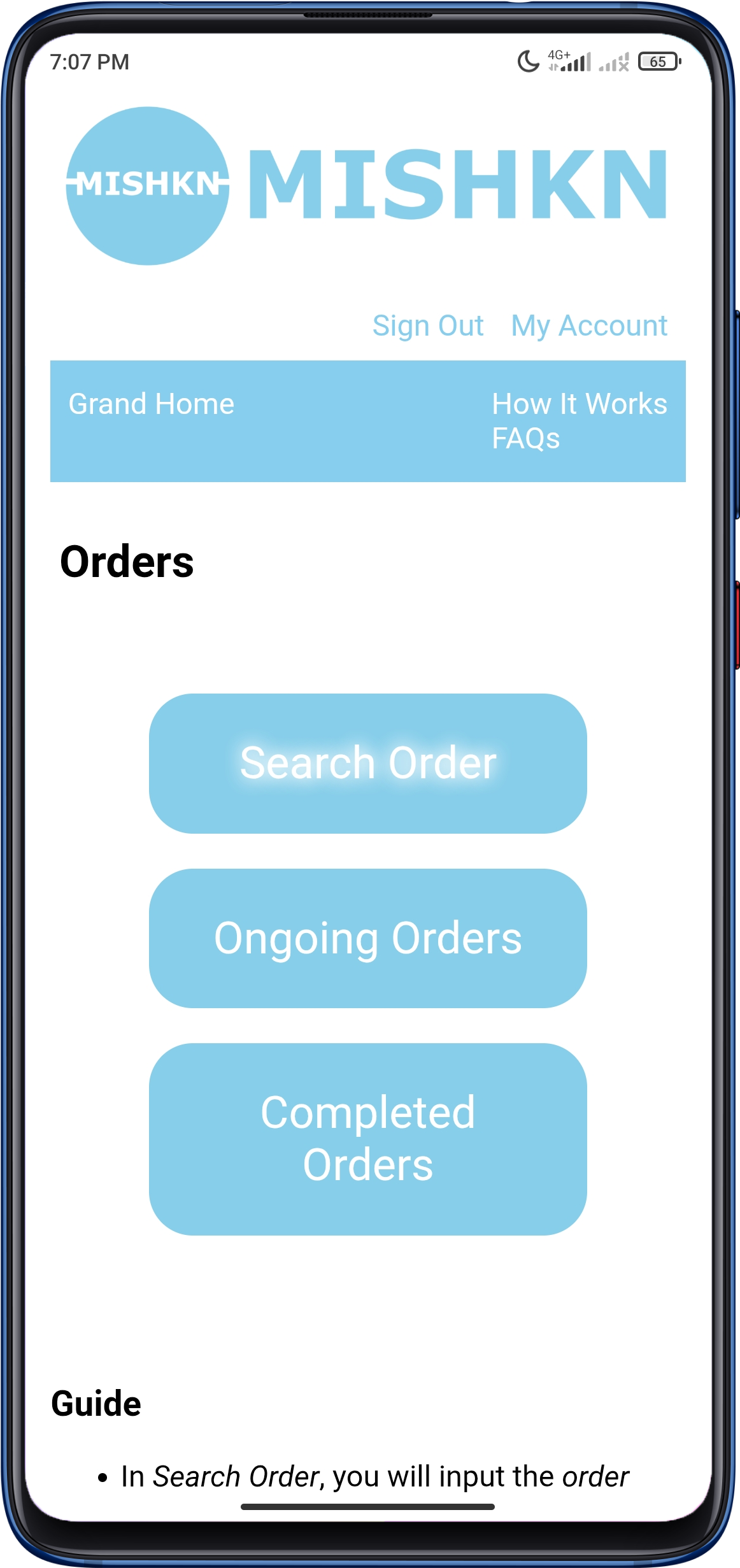 Search Order